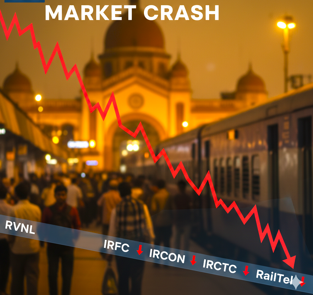 रेलवे शेयरों में 36% तक गिरावट — अब खरीदें या बचकर रहें? जानिए एक्सपर्ट क्या कह रहे हैं